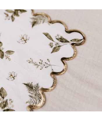 Serviettes jetables botanique x16
