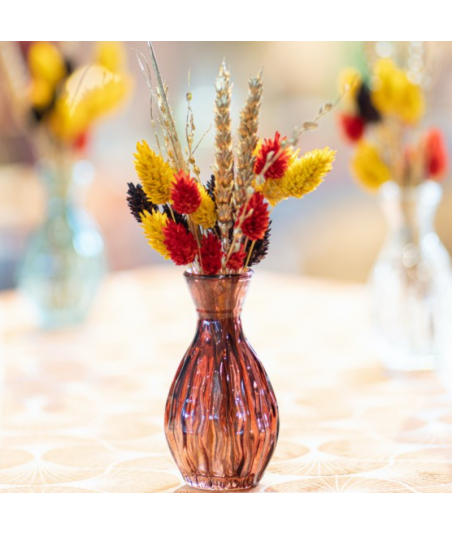 Mini vase vintage lie de vin terracotta