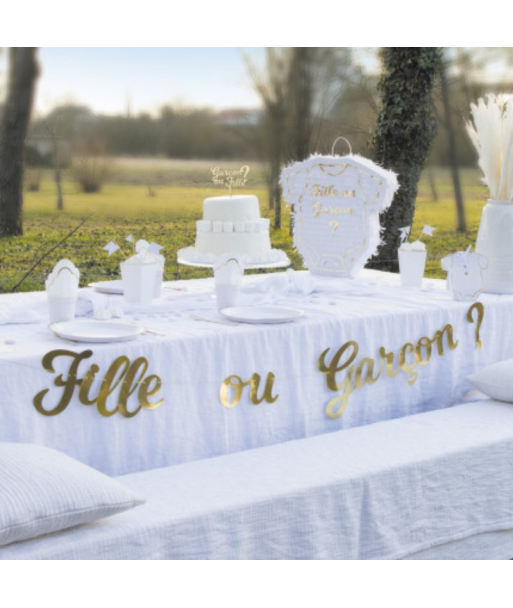 Guirlande gender reveal or “Fille ou garçon ?”