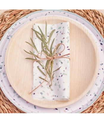 Serviettes en papier imprimées Terrazzo
