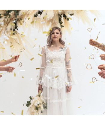 Bougies cierges magiques cœur doré x2