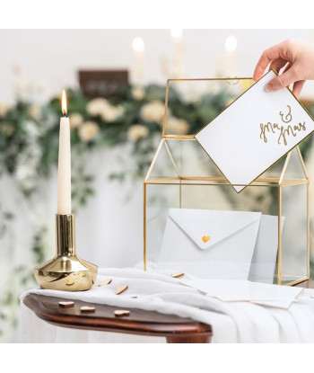 Urne mariage personnalisable en verre