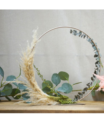 Centre de table cercle champagne 30 cm