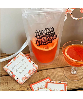 Pochettes apéro EVJF copine de la mariée x6