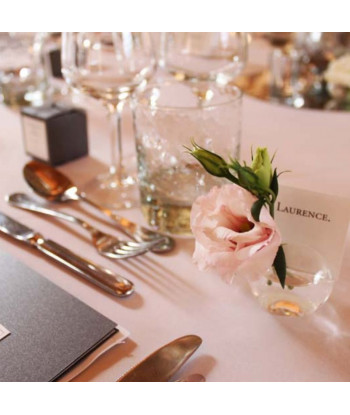 Bulle porte nom en verre