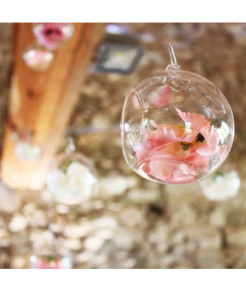 Boule en verre à suspendre ou à poser
