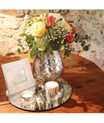 Vase photophore mercurisé