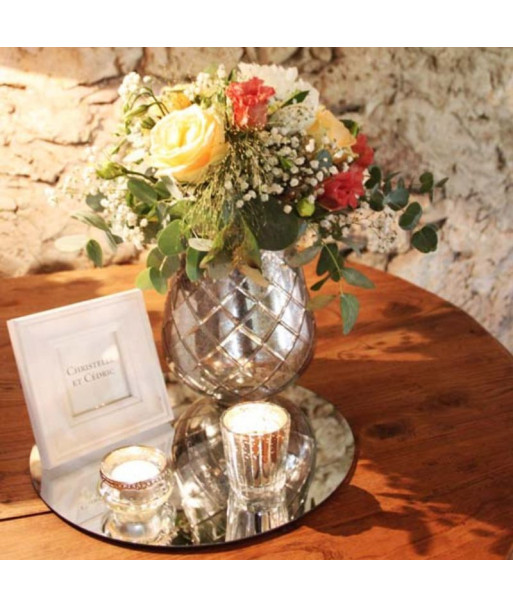 Vase photophore mercurisé