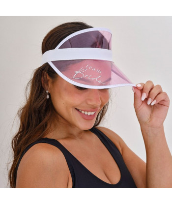 Casquette EVJF visière rose - accessoire Team Bride