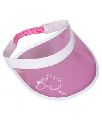 Casquette EVJF visière rose - accessoire Team Bride