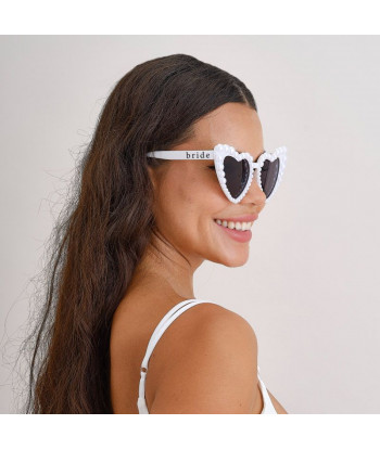 Lunettes de soleil cœur EVJF et mariage