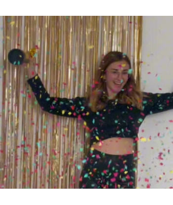 Canon à serpentins - bouteille de champagne