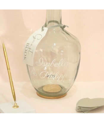 Alternative livre d’or dame jeanne avec petits papiers