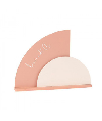 Panneau livre d'or terracotta et nude