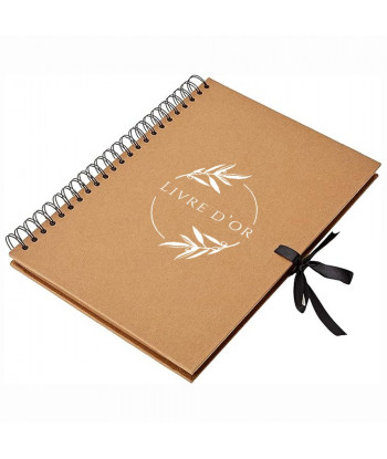 Livre d'or mariage provençal personnalisé kraft - Olivier