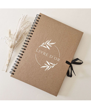 Livre d'or mariage provençal personnalisé kraft - Olivier