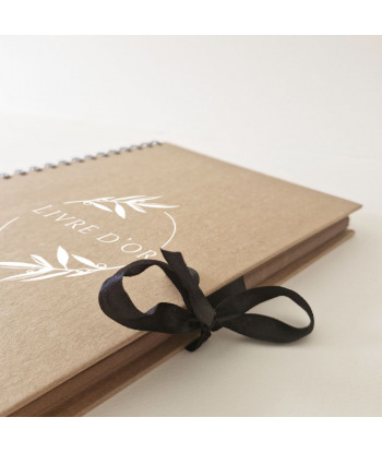 Livre d'or mariage provençal personnalisé kraft - Olivier