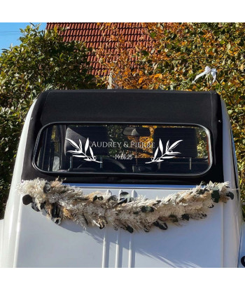 Sticker voiture mariage provençal - Olivier