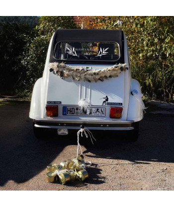 Sticker voiture mariage provençal - Olivier