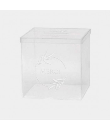 Urne mariage provençal transparente plexiglas - Olivier