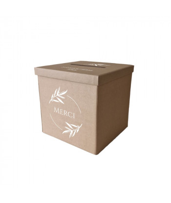 Urne mariage provençal kraft - Olivier