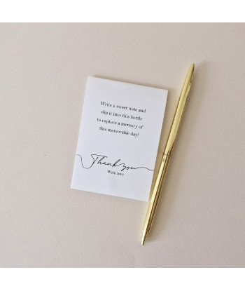 Alternative livre d'or mariage - Bouteille à messages personnalisable