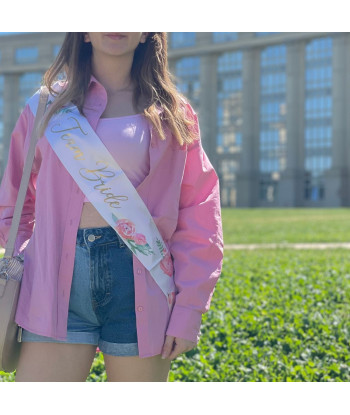 Kit de 4 écharpes EVJF et 1 bride to be fleuries