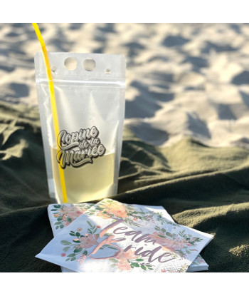 Pochettes apéro EVJF copine de la mariée x6