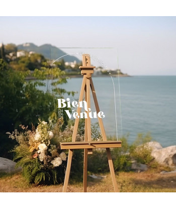 Panneau mariage plexiglas personnalisé - Curve