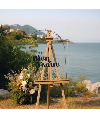 Panneau mariage plexiglas personnalisé - Curve