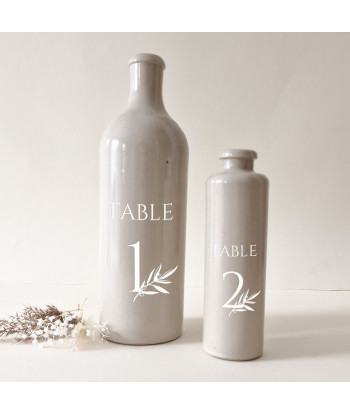 20 Stickers numéro de table mariage provençal - Olivier