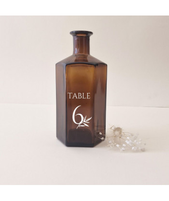 20 Stickers numéro de table mariage provençal - Olivier