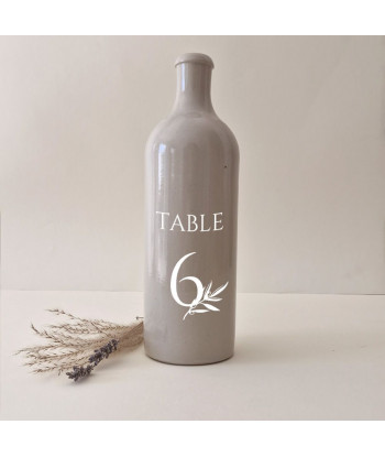 20 Stickers numéro de table mariage provençal - Olivier