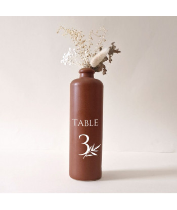 20 Stickers numéro de table mariage provençal - Olivier