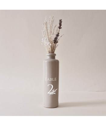 20 Stickers numéro de table mariage provençal - Olivier