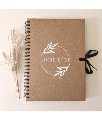 Livre d'or mariage provençal personnalisé kraft - Olivier