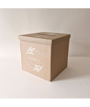 Urne mariage provençal kraft - Olivier