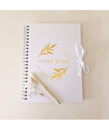 Livre d'or mariage provençal blanc