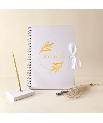 Livre d'or mariage provençal blanc