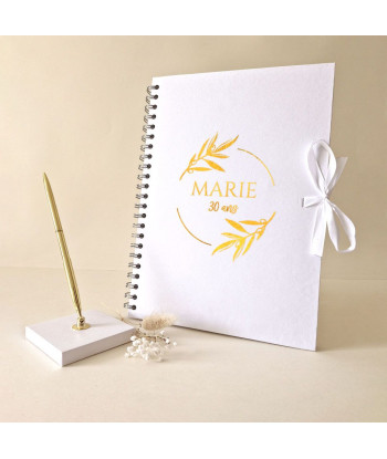 Livre d'or mariage provençal blanc