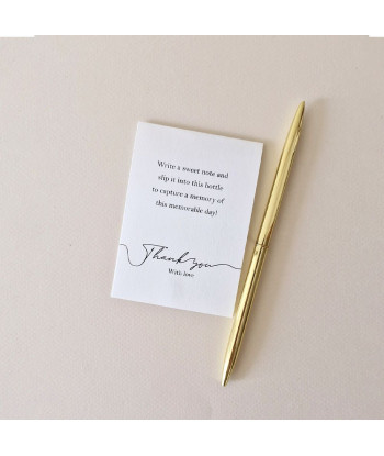 Alternative livre d'or mariage - Bouteille à messages personnalisable - Curve