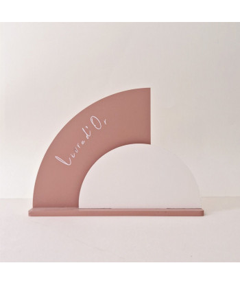 Panneau livre d'or terracotta et nude