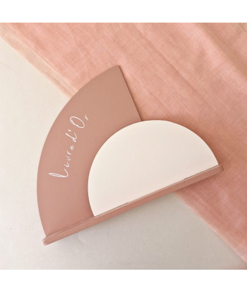 Panneau livre d'or terracotta et nude