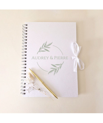 Livre d'or mariage provençal blanc