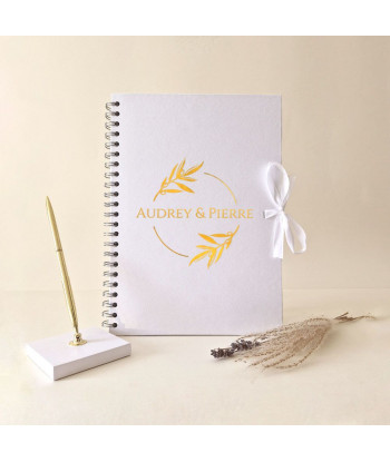 Livre d'or mariage provençal blanc
