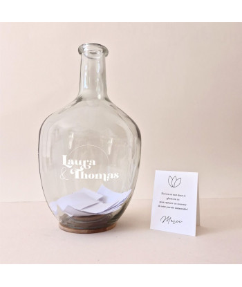 Sticker mariage minimaliste personnalisé - Curve