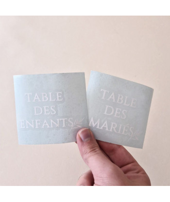 20 Stickers numéro de table mariage provençal - Olivier