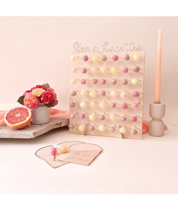 Set de deux bougies pêches