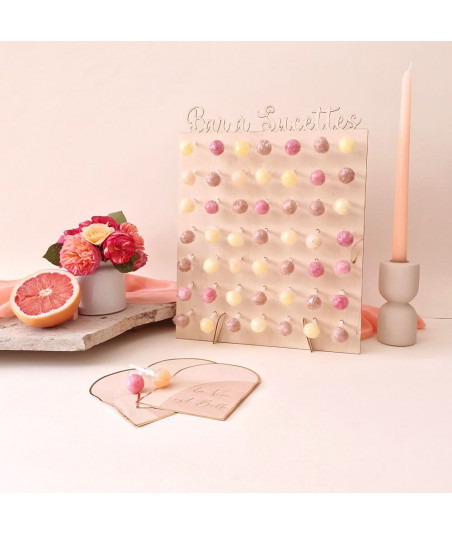 Set de deux bougies pêches