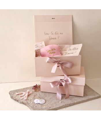 Boîte cadeaux demande en témoin "veux-tu être ma témoin ?"